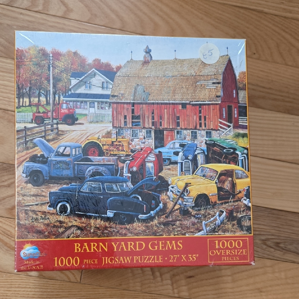 Barn Yard Gems 1000-Piece Jigsaw Puzzle by